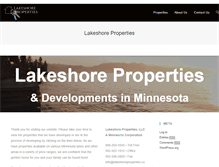 Tablet Screenshot of lakeshoreproperties.com
